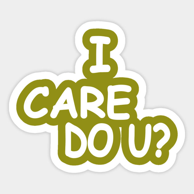 I care do you u Melania reverse politics Sticker by pickledpossums